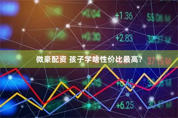 微豪配资 孩子学啥性价比最高?